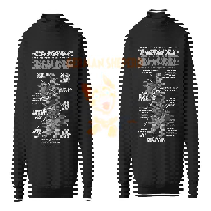 ジャーマン シェパードの犬の散歩犬愛好家のジャーマン シェパード スウェットシャツ