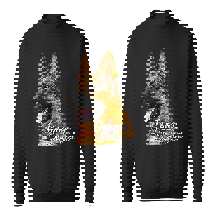 ジャーマンシェパード犬 愛国的なジャーマンシェパード警察犬 スウェットシャツ