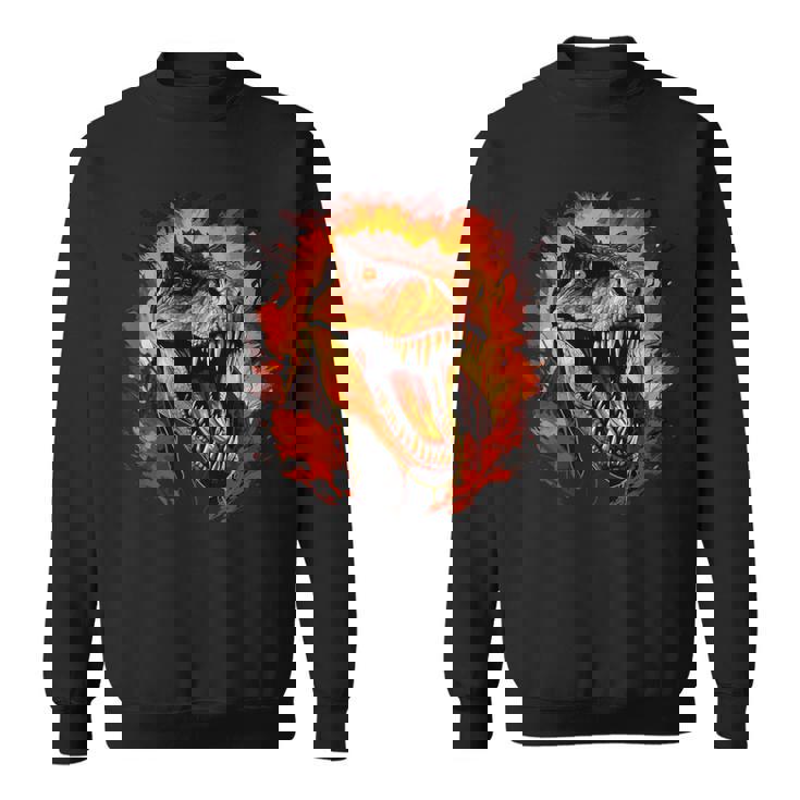 ジュラシックワールド ティラノサウルスレックス 恐竜の肖像画 スウェットシャツ