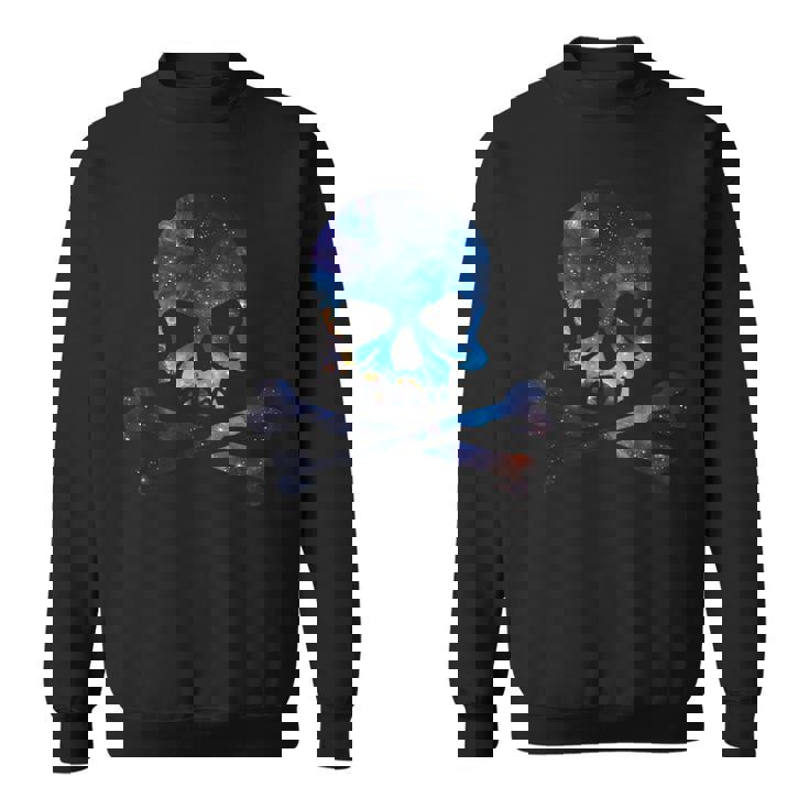 ジョリー・ロジャー シルエット ギャラクシー スカル＆クロスボーン スウェットシャツ