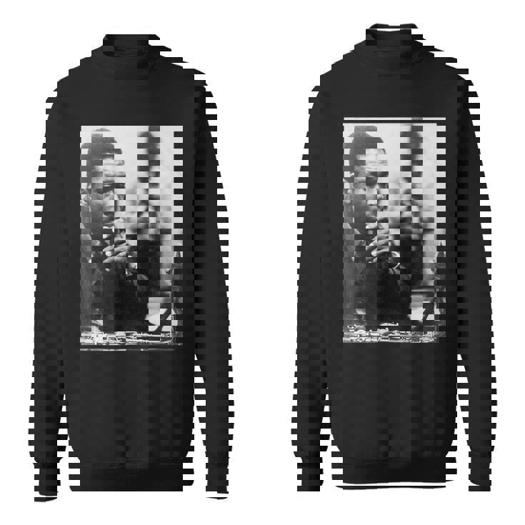 ジョン・コルトレーン 白黒写真 スウェットシャツ