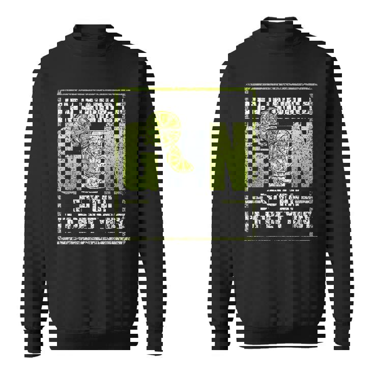 ジンを飲んでるんだ。 恋人 ドリンク ジンズ アルコール ジン スウェットシャツ