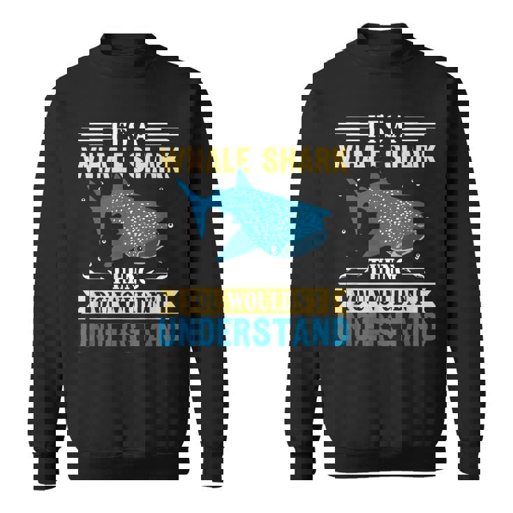 ジンベイザメのことは理解できないジンベイザメです。 スウェットシャツ