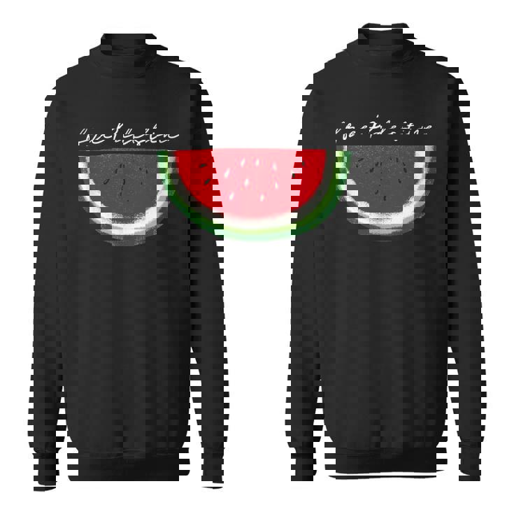 スイカ パレスチナ国旗 連帯 パレスチナ フリー スウェットシャツ
