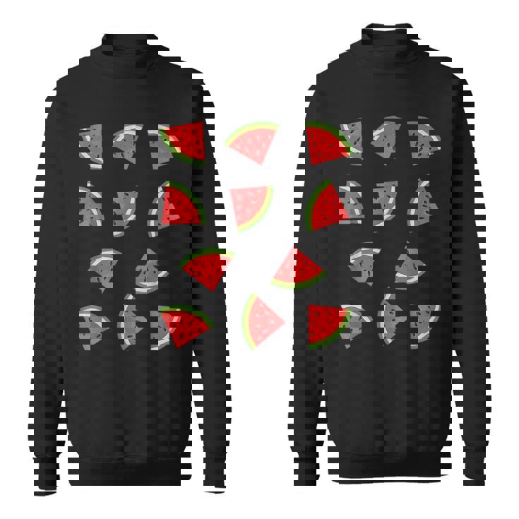 スイカ柄 フルーツスライス スイカ コスチューム スウェットシャツ