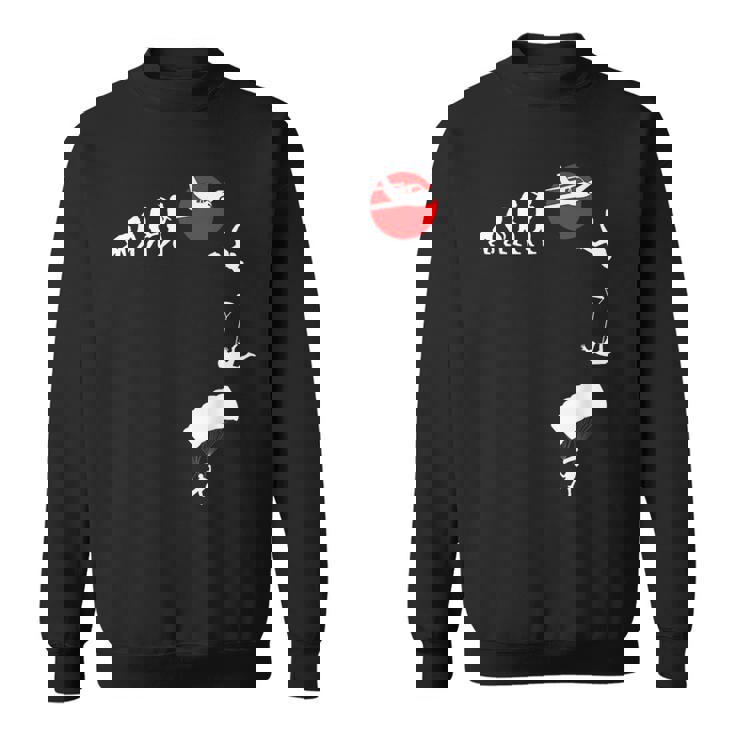 スカイダイビング、パラシュートアウトフィット、スカイダイビング、パラシュツリスト スウェットシャツ