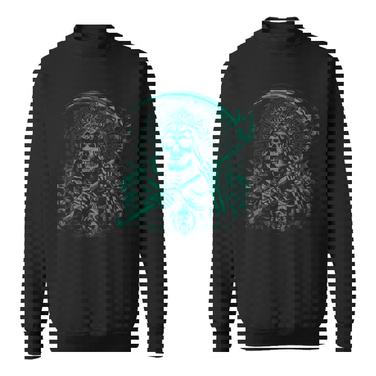 スカル サンタ ムエルテ エル ジェフェ スウェットシャツ