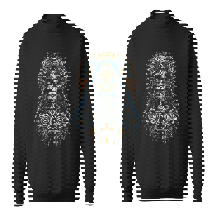 スカル サンタ ムエルテ クリスチャン スウェットシャツ