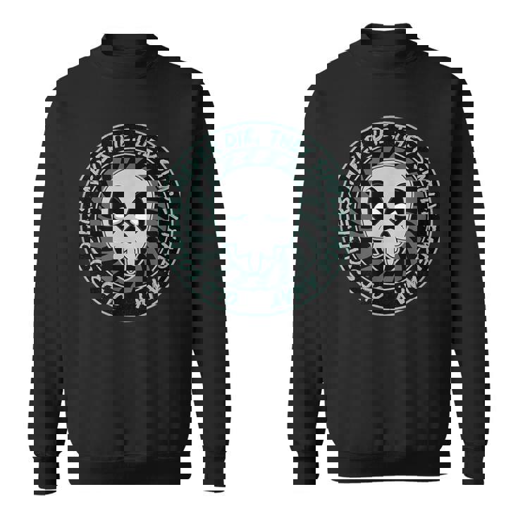 スカル・アンド・デス 老兵は死なず、ただ消え去るのみ スウェットシャツ