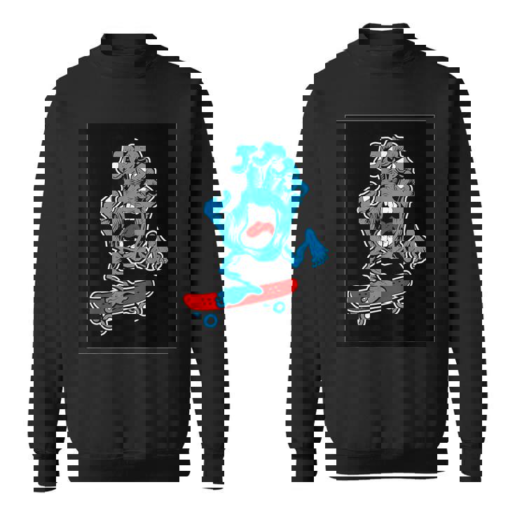 スクリーミング スケートボードハンド スウェットシャツ