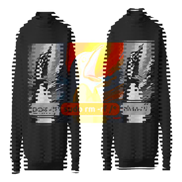 スクリーミング・タックス Linuxudo Rm-Rf スウェットシャツ