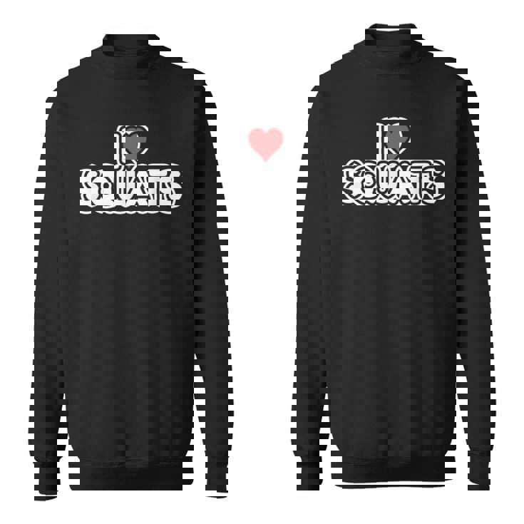 スクワットが大好き スウェットシャツ