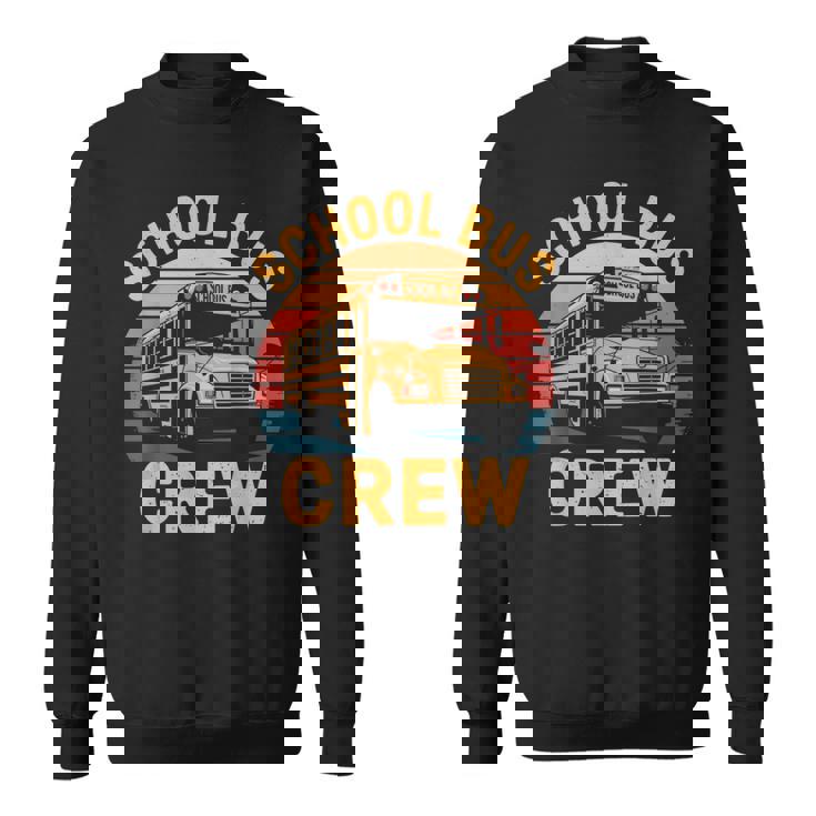 スクールバス クルー レトロ スクールバス 乗車 バス 運転手 スウェットシャツ