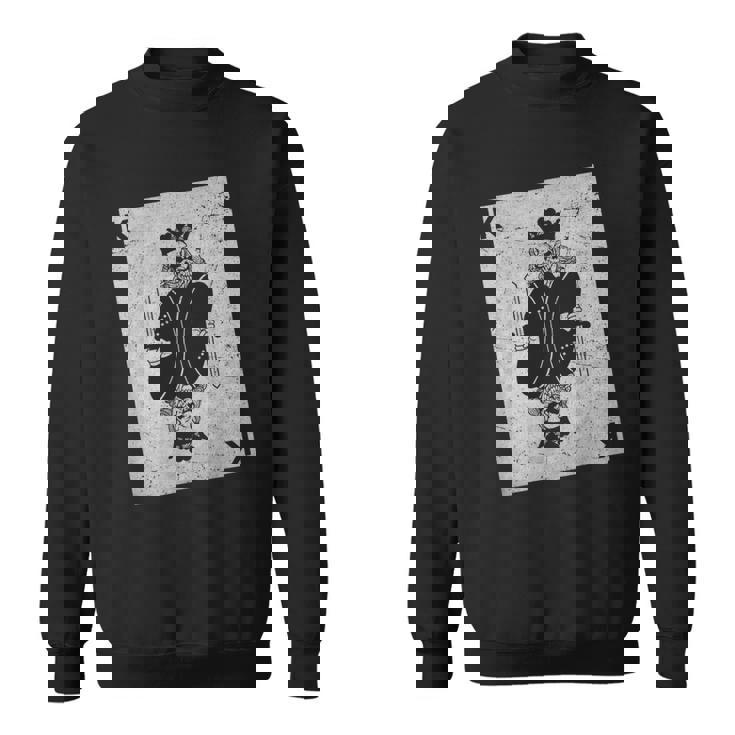 スケルトントランプキングギャンブル死神 スウェットシャツ