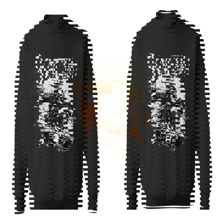 スケーター スケルトンデザイン スウェットシャツ