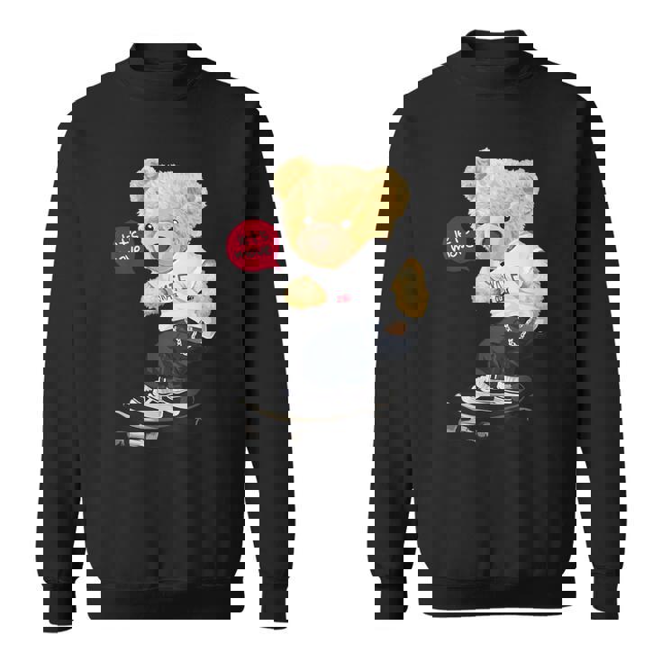 スケートボーダー クマ スウェットシャツ