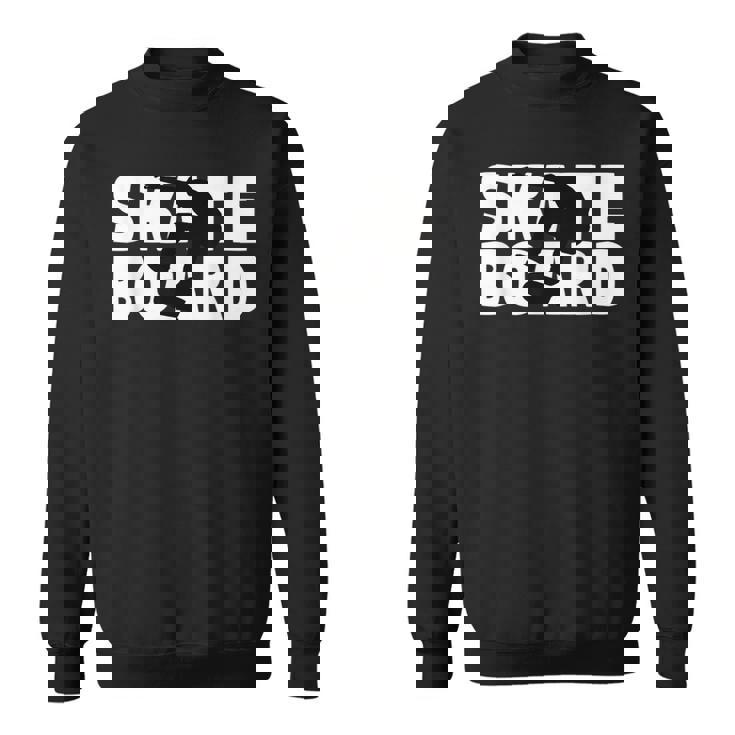 スケートボーダーへのギフト スケートボード シルエット スウェットシャツ