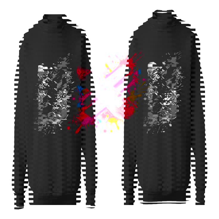 スケートボード ストリートアート スケートボード ファン スウェットシャツ