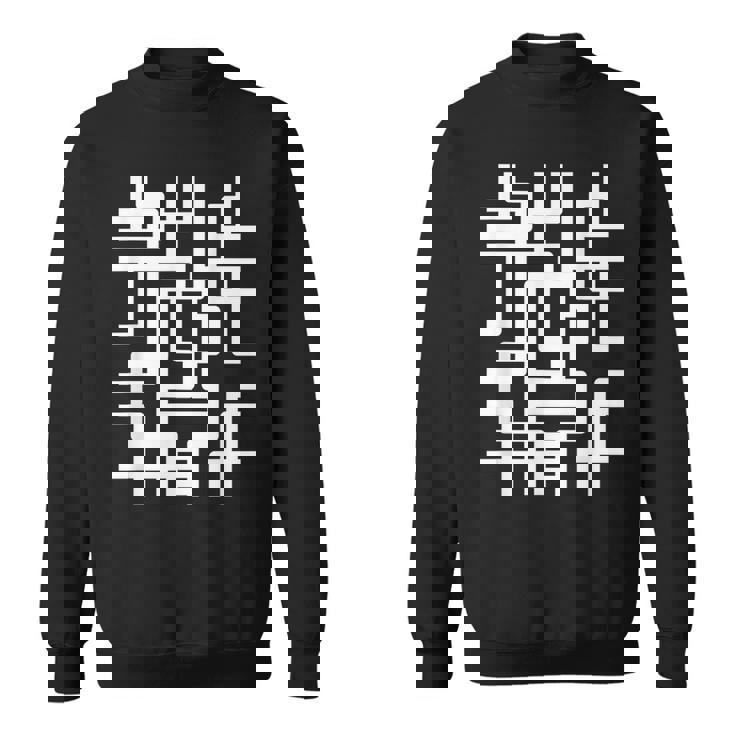 スタイリッシュ幾何学模様 スウェットシャツ