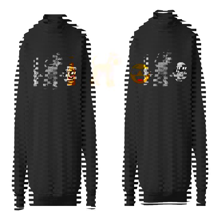 スタンダードシュナウザー ビールドッグダッドハッピーメンペットラバー スウェットシャツ