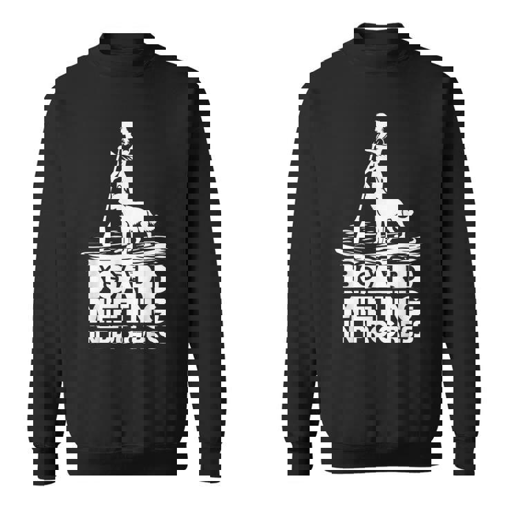 スタンドアップ パドリングボード ミーティングup 犬upボード パドリング スウェットシャツ