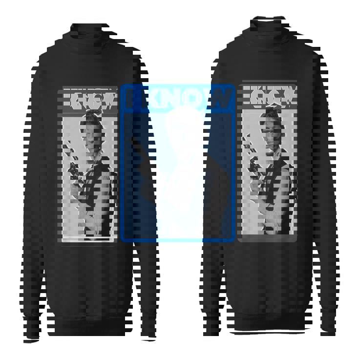 スター・ウォーズ クラシック ハン・ソロ I Know You Love Me ポスター スウェットシャツ