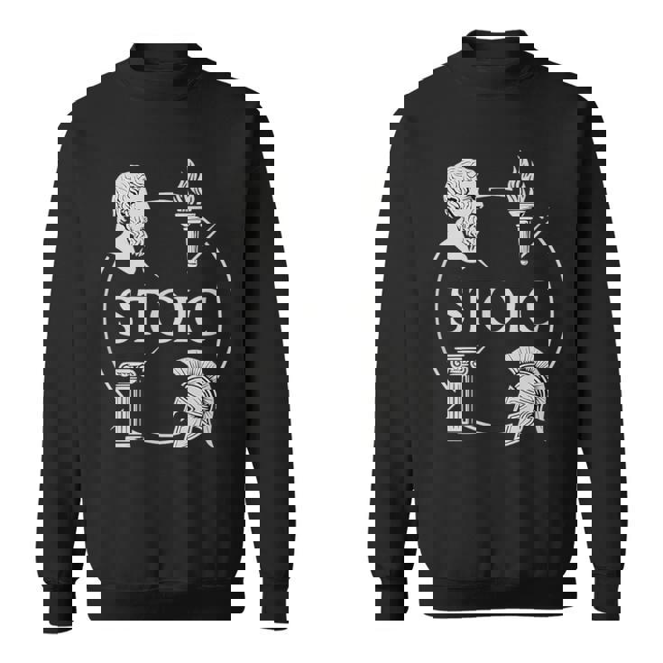 ストイックな美徳 – 知恵の勇気 正義 自己習得のシンボル スウェットシャツ