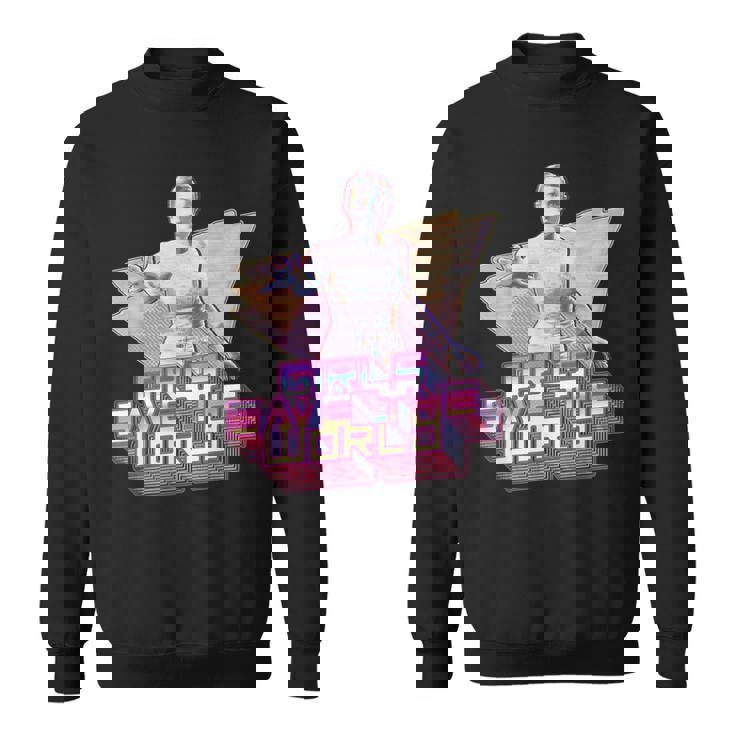 ストレンジャー・シングス イレブン シンセウェーブ ガールズ セーブ ワールド レトロ 80年代 スウェットシャツ