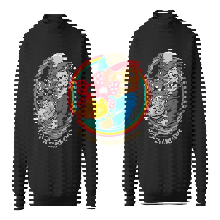 ストレンジャー・シングス ダスティン デモドグ ミーム 好奇心 コンパニオン 84 スウェットシャツ