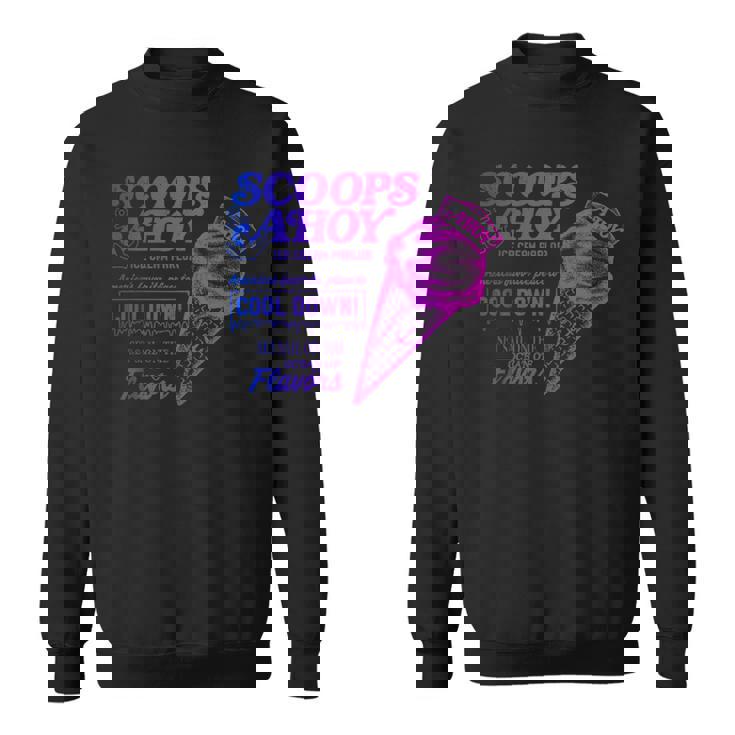 ストレンジャー・シングス ヴィンテージ スクープ アホイ アイスクリーム クールダウン ミーム スウェットシャツ