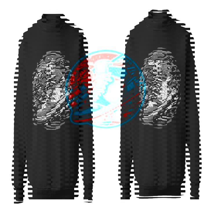 スニーカーヘッドバスケットボールファン スウェットシャツ