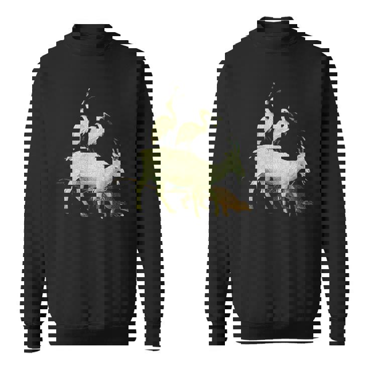 スプーンビルズとヤギの庭 地上の喜びの庭 スウェットシャツ