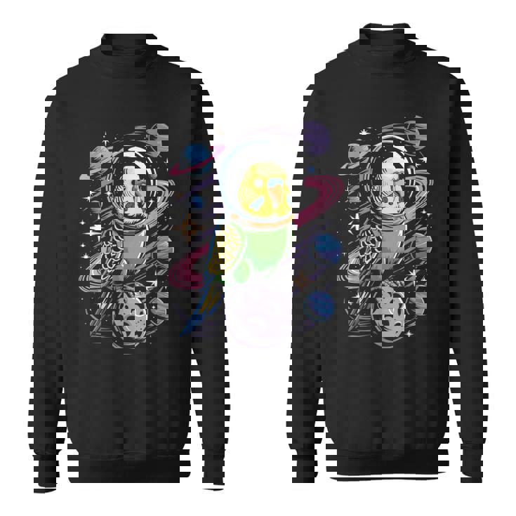 スペースセキセイインコ 宇宙飛行士セキセイインコ スウェットシャツ