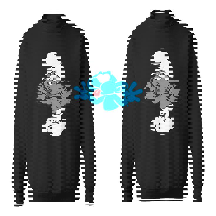 スマーフ ジョキー スマーフ 舌 ジョイフル ブルー コミック スマーフェット スウェットシャツ