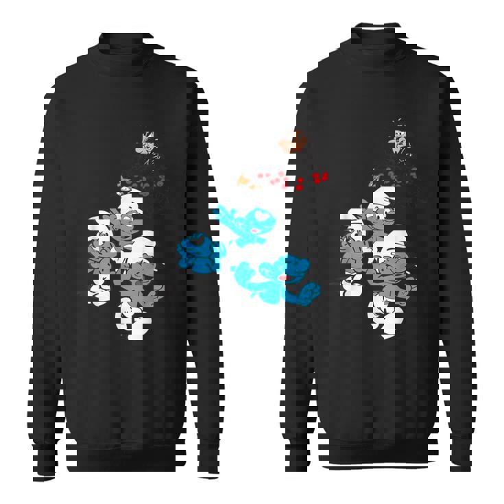 スマーフグループ スマーフ ガーガメル 魅惑のブルーフレンズのファン スウェットシャツ