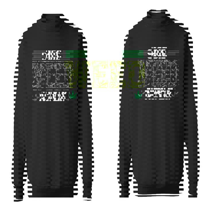 スモークウィード エブリデイ マリファナギフト 大麻スタイル スウェットシャツ