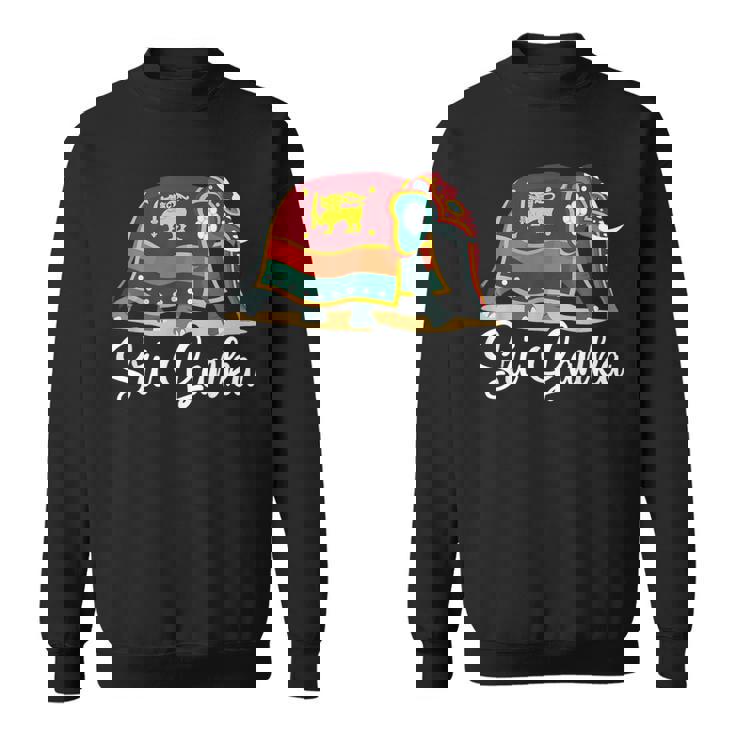 スリランカの国旗と友情 スウェットシャツ