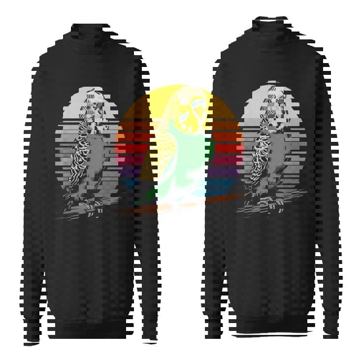 セキセイインコ レトロ セキセイインコ スウェットシャツ