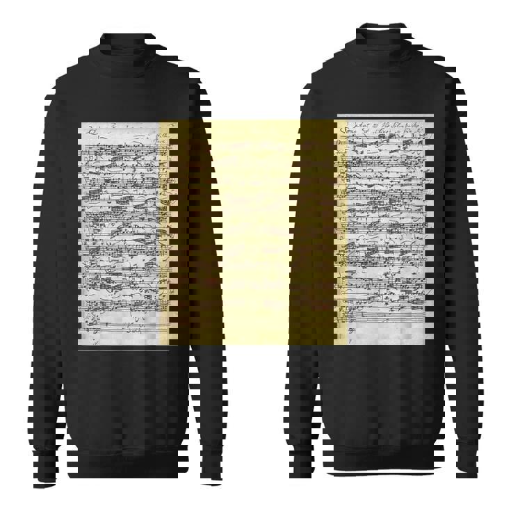 セバスティアン・バッハ ソナタ 楽譜 古典作曲家クラス スウェットシャツ