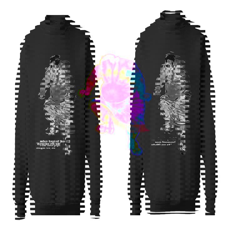 タイダイ染めお相撲t スウェットシャツ