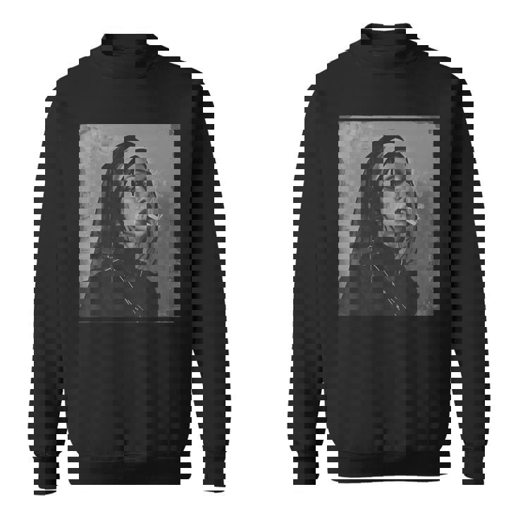 タバコを吸うクールな尼僧、反抗的な尼僧 スウェットシャツ