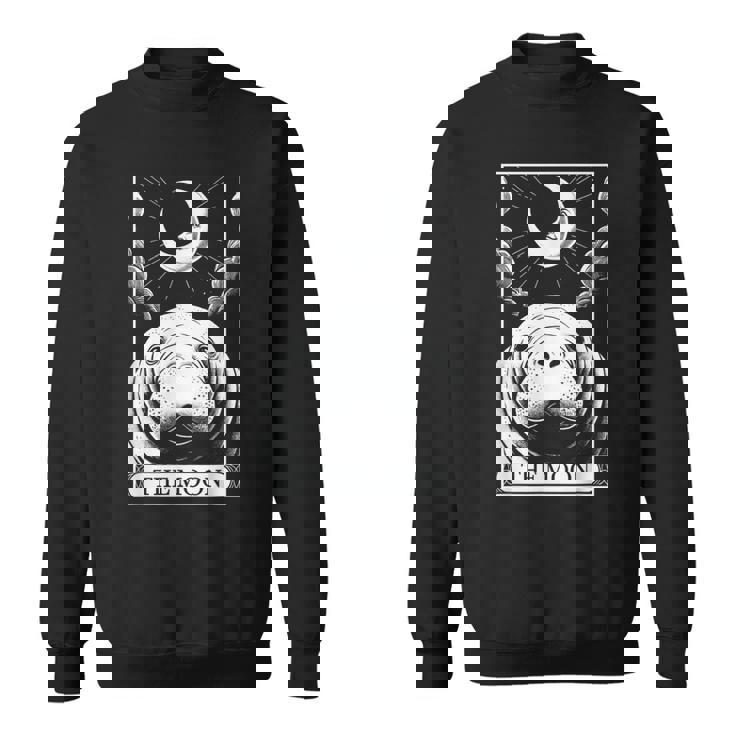 タロットカード ヴィンテージ 三日月 マナティー 海 動物 恋人 スウェットシャツ