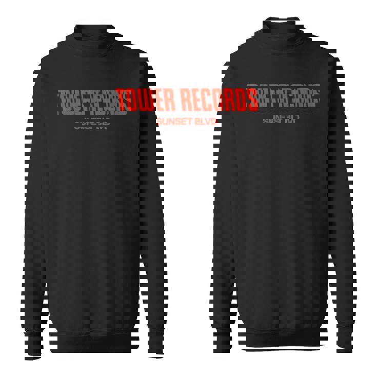 タワーレコード レトロ サンセット ブルバード ビンテージ音楽 ハリウッド スウェットシャツ