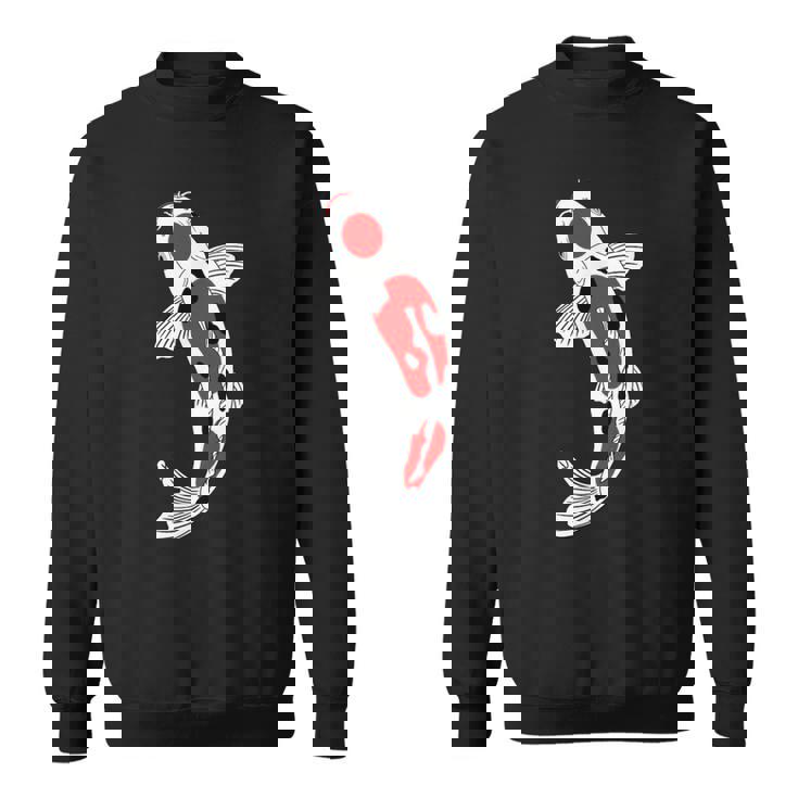 タンチョウサンケ 赤・白・黒鯉 スウェットシャツ