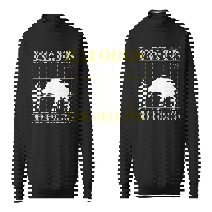 ダエオドン 地獄の豚 先史時代の絶滅した豚 スウェットシャツ