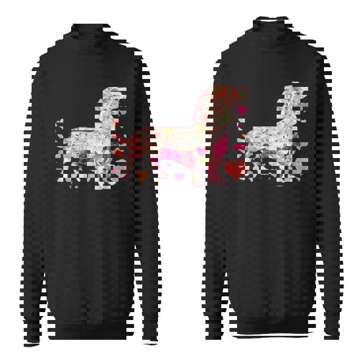 ダックスフントの解体新書 ミニチュアダックス 犬の飼い主 ダックス飼い おもしろ 愛犬家 犬 ダックスフント スウェットシャツ