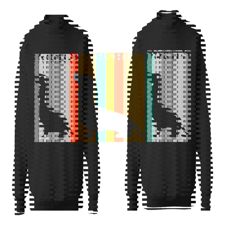 ダックスフンドのギフトレトロなスタイル スウェットシャツ