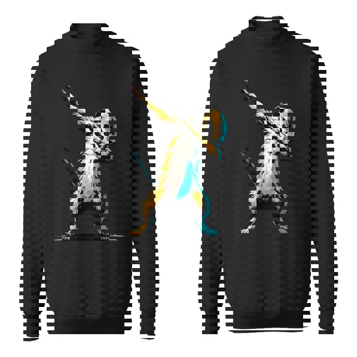 ダビングするミーアキャット 面白いモチーフ 踊るダブ スリケート スウェットシャツ