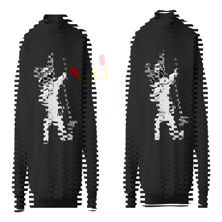 ダビングフレンチブルドッグゴルフフレンチドッグダブゴルファーギフト スウェットシャツ