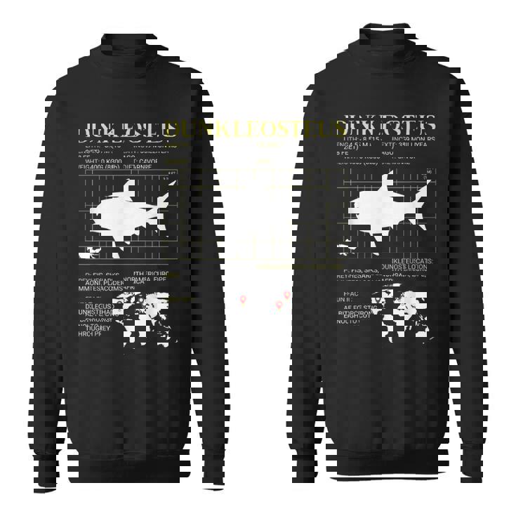 ダンクルオステウス デボン紀の海の怪物 絶滅動物 スウェットシャツ